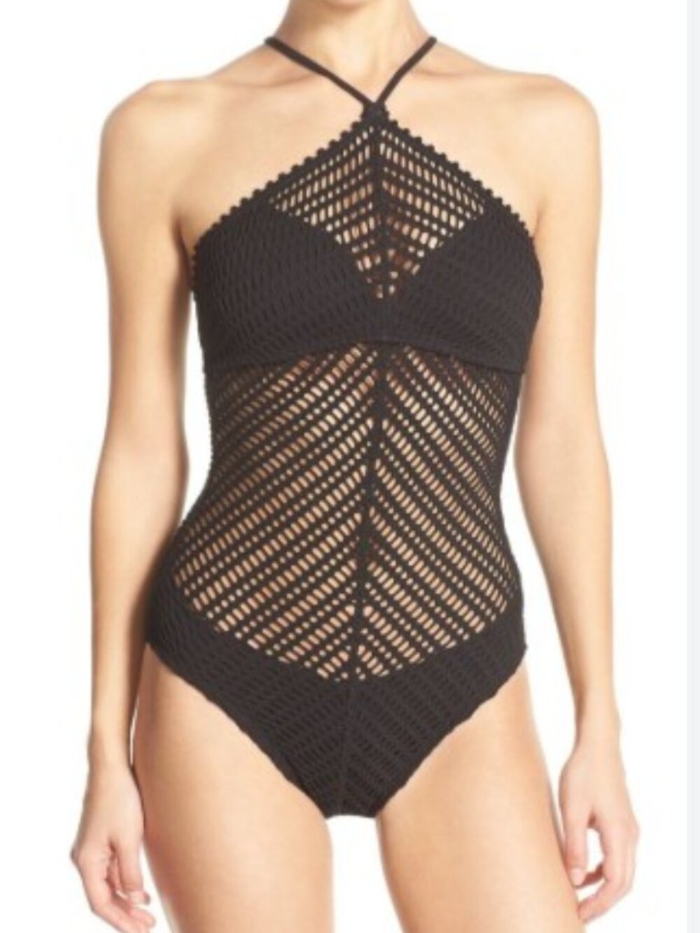 Robin Piccone Sophia' Crochet One-Piece Swimsuit - Size 6
